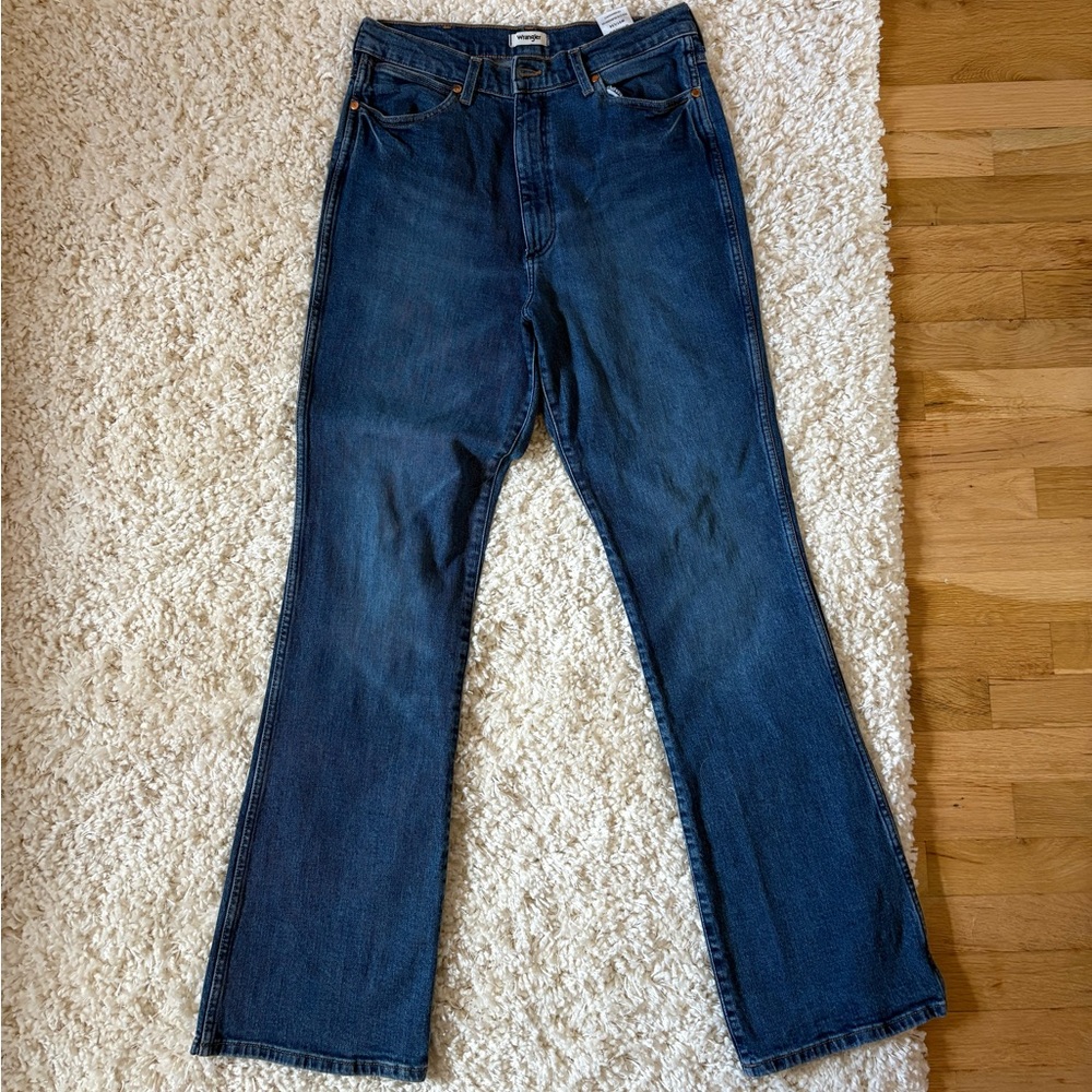 Wrangler Dark Blue Flare Women's Jeans